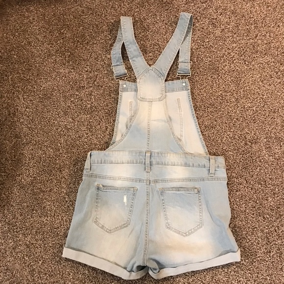 Blue Spice Shorts Overalls - Picture 3 of 5